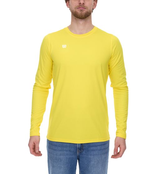 Wilson Men's Sustainable Sports Pullover Training Shirt Long Sleeve Shirt Fitness OUT-BB-M-05/40 Yellow