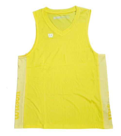 Wilson Herren nachhaltiges Tank-Top Trainings-Shirt mit V-Ausschnitt Sport-Shirt Fitness OUT-BB-M-01/40 Gelb