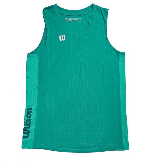 Wilson Men's Sustainable Tank Top Training Shirt with V-Neck Sports Shirt Fitness OUT-BB-M-01/39 Green