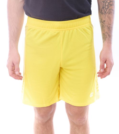 Wilson Herren nachhaltige Sport-Shorts Trainings-Shorts Sport-Hose Fitness OUT-BB-M-03/40 Gelb