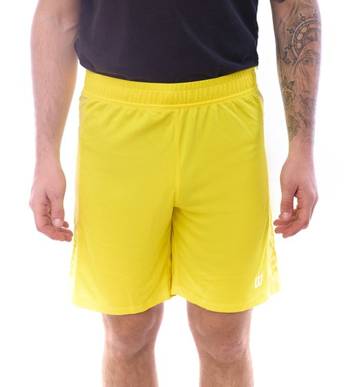 Wilson Herren nachhaltige Sport-Shorts Trainings-Shorts Sport-Hose Fitness OUT-BB-M-03/40 Gelb