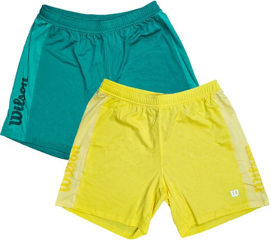 Wilson short de sport durable pour femme short d'entraînement pantalon de sport fitness OUT-BB-W-03 vert ou jaune