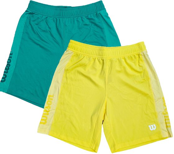 Wilson short de sport durable pour hommes short d'entraînement pantalon de sport fitness OUT-BB-M-03 vert ou jaune