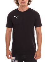 Pack of 3 Puma TeamGOAL 23 Casual men's cotton shirts with logo embroidery, plain T-shirts 656578 black or grey Pack of 3 Puma TeamGOAL 23 Casual men's cotton shirts with logo embroidery, plain T-shirts 656578 black or grey