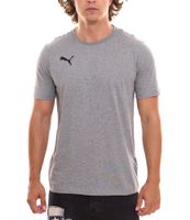 Pack of 3 Puma TeamGOAL 23 Casual men's cotton shirts with logo embroidery, plain T-shirts 656578 black or grey Pack of 3 Puma TeamGOAL 23 Casual men's cotton shirts with logo embroidery, plain T-shirts 656578 black or grey