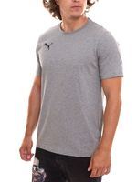 Pack of 3 Puma TeamGOAL 23 Casual men's cotton shirts with logo embroidery, plain T-shirts 656578 black or grey Pack of 3 Puma TeamGOAL 23 Casual men's cotton shirts with logo embroidery, plain T-shirts 656578 black or grey