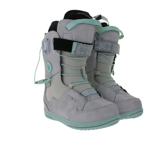 DEELUXE bottes de snowboard femme avec couche isolante bottes de sports d'hiver 572051-2000/9955 gris