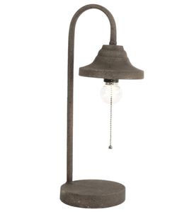 COUNTRYFIELD Retro-Lampe Tischlampe batteriebetrieben Stehtisch-Lampe LED-Beleuchtung 40cm 782601 Rostbraun/Schwarz