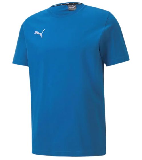 PUMA TeamGoal 23 Boys & Girls Sports Shirt Cotton Shirt with Logo Patch T-Shirt 656709 02 Light Blue