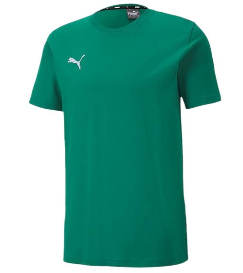 PUMA TeamGoal 23 Jungen & Mädchen Sport-Shirt Baumwoll-Shirt mit Logo-Patch T-Shirt 656709 05 Grün