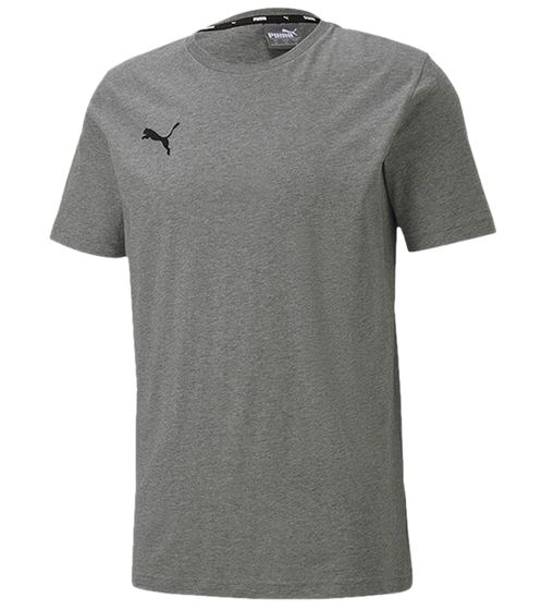 PUMA TeamGoal 23 Jungen & Mädchen Sport-Shirt Baumwoll-Shirt mit Logo-Patch T-Shirt 656709 33 Grau