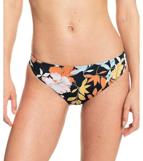 ROXY Printed Beach Classics Damen Bikini-Unterteil Bademode im Blumen Allover-Print ERJX404315 XKYB Schwarz