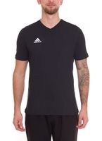 Pack de 3 t-shirts adidas Entrada 22 pour hommes, chemise en coton durable avec col en V HC0448 noir