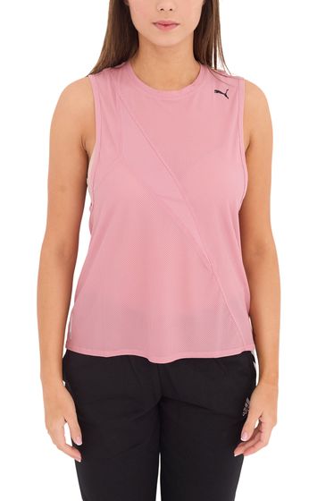 PUMA Train Pearl Mesh Tank Damen Tank-Top Sport-Top mit dryCELL 519558 04 Rosa