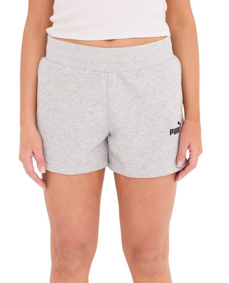 PUMA Essentials Sweat Shorts Damen Sommer-Shorts kurze Baumwoll-Hose 851821 04 Grau