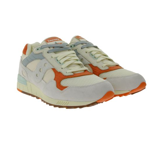 Saucony Shadow 5000 Sneaker Men's Casual Shoes with Real Leather Overlays S70811-1 Beige/Multicolored