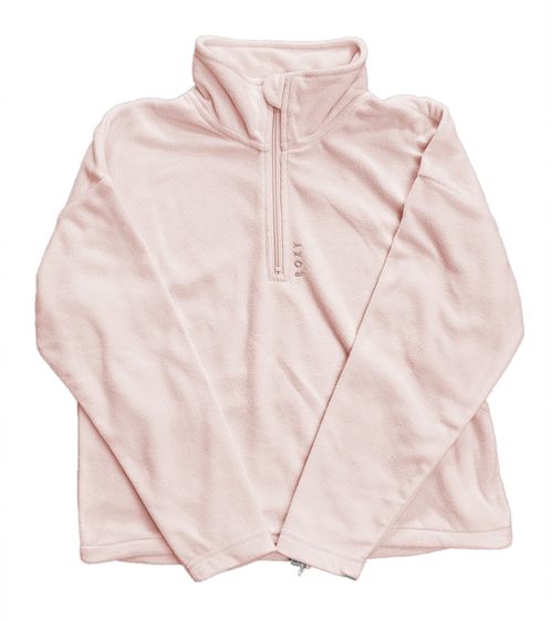 ROXY Feel It Too Mädchen Fleece-Pullover mit WarmFlight-Technologie weicher Troyer-Pullover Langarm-Shirt ERJPF03096 MDB0 Rosa