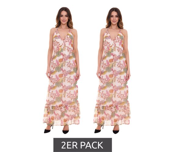 Pack de 2 vestidos largos de mujer Aniston CASUAL con estampado integral vestido de verano 46746028 colorido