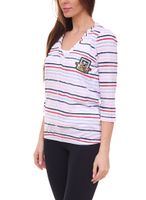 Confezione da 4 T-shirt TOM TAILOR set camicia estiva da donna e top in cotone 34300140 bianco/blu/rosso Confezione da 4 T-shirt TOM TAILOR set camicia estiva da donna e top in cotone 34300140 bianco/blu/rosso