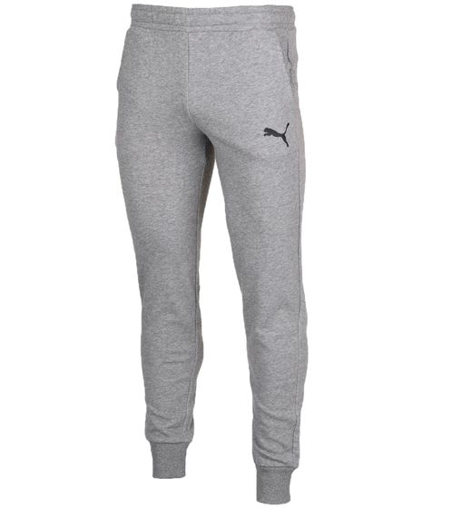 PUMA teamGOAL 23 Casuals Pants Jr pantalon de sport pour enfants filles joggers en coton pantalon de football pour garçons 656713 33 gris