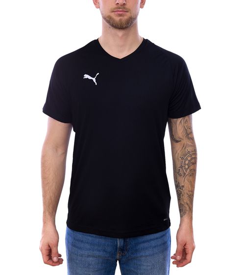 PUMA Liga Jersey Core T-Shirt Herren Sport-Shirt Fitness-Shirt mit dryCELL 703509 03 Schwarz