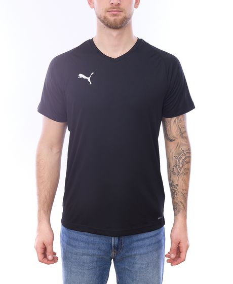 PUMA Liga Jersey Core T-Shirt Men's Sports Shirt Fitness Shirt with dryCELL 703509 03 Black