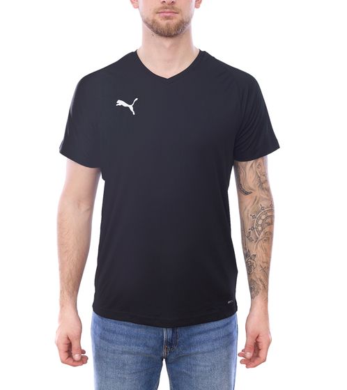 PUMA Liga Jersey Core T-Shirt Men's Sports Shirt Fitness Shirt with dryCELL 703509 03 Black