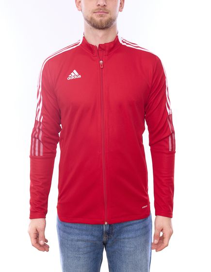 adidas TIRO 21 Herren Trainings-Jacke nachhaltige Fußball-Jacke Sport-Jacke Fitness-Kleidung GM7308 Rot