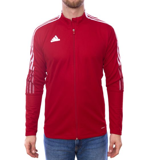 adidas TIRO 21 Herren Trainings-Jacke nachhaltige Fußball-Jacke Sport-Jacke Fitness-Kleidung GM7308 Rot