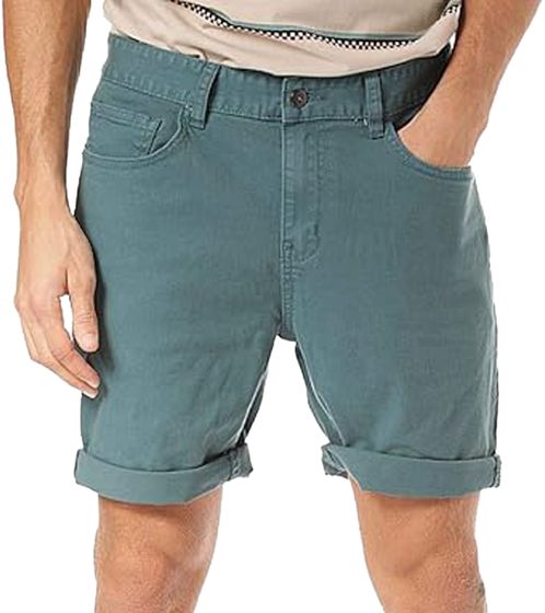 Globe Goodstock Herren Denim-Shorts Freizeit-Hose mit seitlichen Eingrifftaschen GB01216002 Türkis