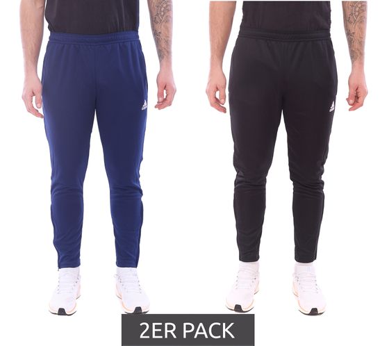 2er Pack adidas Entrada 22 Herren Jogginghose Fitness-Hose nachhaltige Präsentations-Hose mit AEROREADY Sport-Hose HC033 Dunkelblau oder Schwarz