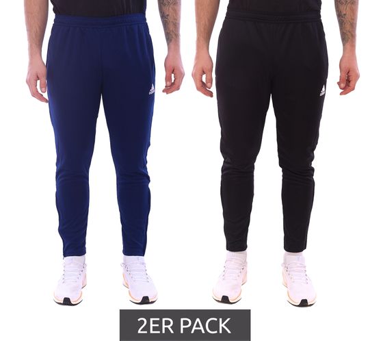 2er Pack adidas Entrada 22 Herren Jogginghose Fitness-Hose nachhaltige Präsentations-Hose mit AEROREADY Sport-Hose HC033 Dunkelblau oder Schwarz