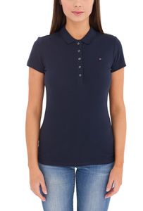 Tommy Hilfiger New Chiara polo femme chemise en coton chemise à manches courtes bleu