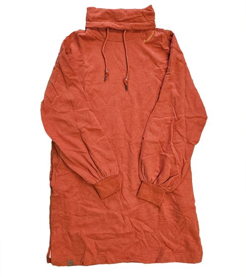 ragwear Marselinna robe vegan à manches longues pour femme robe en coton avec col Approuvé PETA 2231-20004 6001 Orange