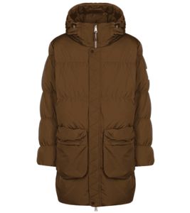 NIKE Jordan men's winter coat puffer jacket with adjustable hood quilted coat DQ7346-385 brown