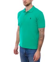U.S. POLO ASSN. Men's polo shirt, basic shirt, cotton shirt, short-sleeved shirt, 197 61092 52520 144 green/black U.S. POLO ASSN. Men's polo shirt, basic shirt, cotton shirt, short-sleeved shirt, 197 61092 52520 144 green/black