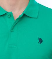 U.S. POLO ASSN. Men's polo shirt, basic shirt, cotton shirt, short-sleeved shirt, 197 61092 52520 144 green/black U.S. POLO ASSN. Men's polo shirt, basic shirt, cotton shirt, short-sleeved shirt, 197 61092 52520 144 green/black