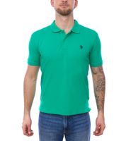 U.S. POLO ASSN. Men's polo shirt, basic shirt, cotton shirt, short-sleeved shirt, 197 61092 52520 144 green/black U.S. POLO ASSN. Men's polo shirt, basic shirt, cotton shirt, short-sleeved shirt, 197 61092 52520 144 green/black
