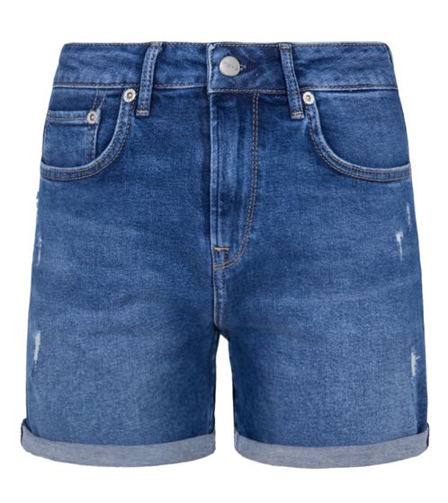 Pepe Jeans Mary Damen Jeans-Shorts robuste Hotpants im Five-Pocket-Style Freizeit-Shorts PL800848RE3 Blau