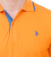 U.S. POLO ASSN. Polo homme chemise basique chemise en coton chemise à manches courtes 197 63899 52520 jaune ou orange