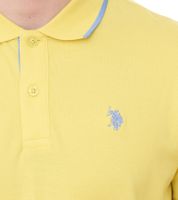 U.S. POLO ASSN. Polo homme chemise basique chemise en coton chemise à manches courtes 197 63899 52520 jaune ou orange