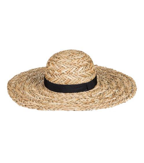 ROXY For Your Beloved summer hat timeless straw hat with decorative ribbon ERJHA03786 YEF0 beige