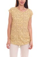 2er Pack Tamaris Damen Bluse mit Allover Blumen-Muster ärmelloses Sommer-Shirt 68749540 Gelb