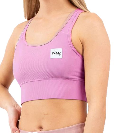 Eivy Rider Sports Bra Damen Sport-BH mit Rückentasche und leichten Polstern A00218001 Rosa