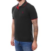 U.S. POLO ASSN. Polo homme chemise basique chemise en coton chemise à manches courtes 197 66835 52520 297 gris/rouge U.S. POLO ASSN. Polo homme chemise basique chemise en coton chemise à manches courtes 197 66835 52520 297 gris/rouge