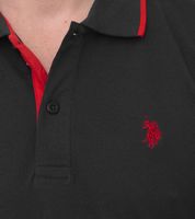 U.S. POLO ASSN. Polo homme chemise basique chemise en coton chemise à manches courtes 197 66835 52520 297 gris/rouge U.S. POLO ASSN. Polo homme chemise basique chemise en coton chemise à manches courtes 197 66835 52520 297 gris/rouge