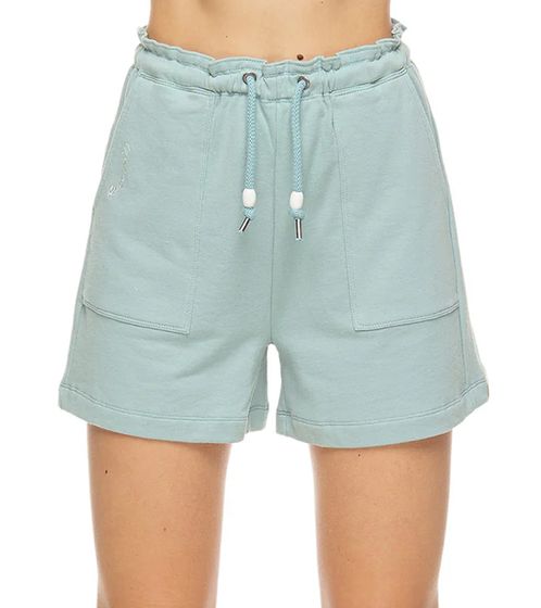 ragwear Dianka Crystal women's sweat shorts vegan cotton pants PETA-Approved 2211-50013 2035 light blue