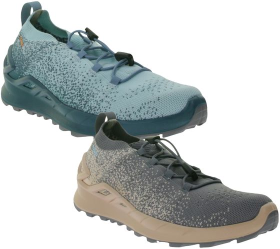 LOWA sneaker chaussures de course Fusion Low chaussures de ville pour femmes avec coupe chaussette et semelle intermédiaire LOWA DynaPU 320415 gris/rose ou bleu