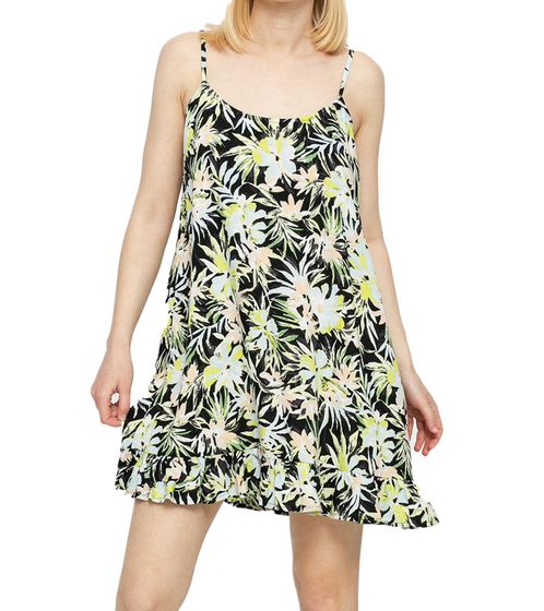 VOLCOM Thats My Type mini-robe femme robe de vacances à fleurs B1312105 LIM noir/coloré