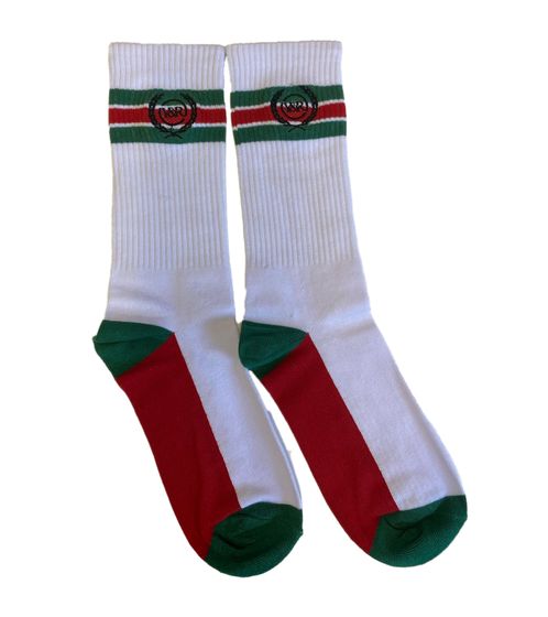 YOUNG & RECKLESS League Socks long cut socks 700023 white